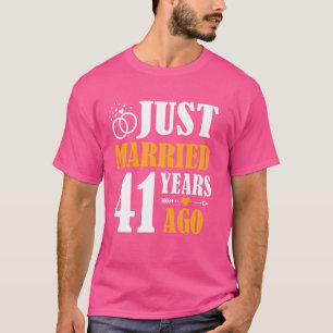 T-shirt Marié il y a 41 ans, 41e anniversaire de Mariage