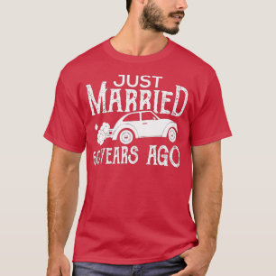 T-shirt Marié Il Y A 60 Ans Mariage Cadeau Anniversaire