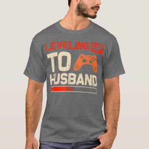 T-shirt Marié Joueur Engagement Marié Mariage Niveaux Supé
