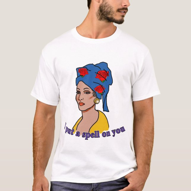 T-shirt Marie Laveau j'ai jeté un sort sur vous (Devant)
