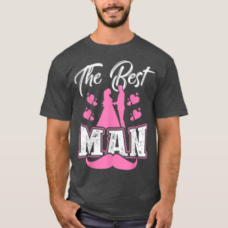 T-shirt Marié l'homme le plus beau garçon 