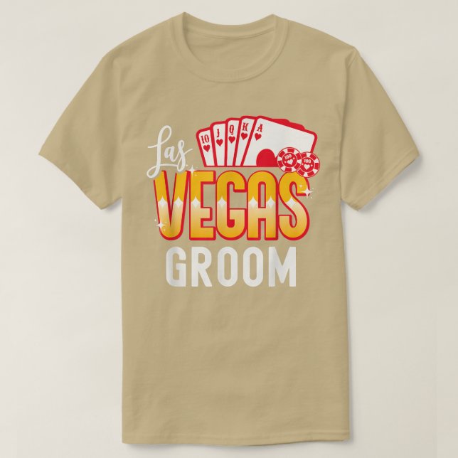 T-shirt Marié Mariée de Las Vegas Mariage Tenue Homme (Design devant)