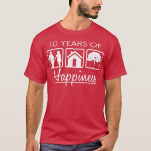 T-shirt Marié pendant 10 ans I 10e Mariage1483