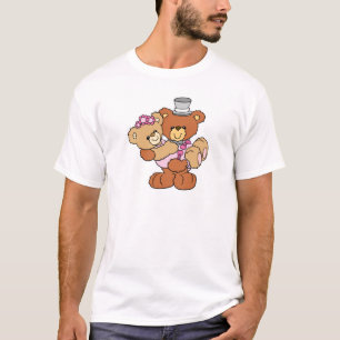 T-shirt marié portant la mariée ours de mariage mignons