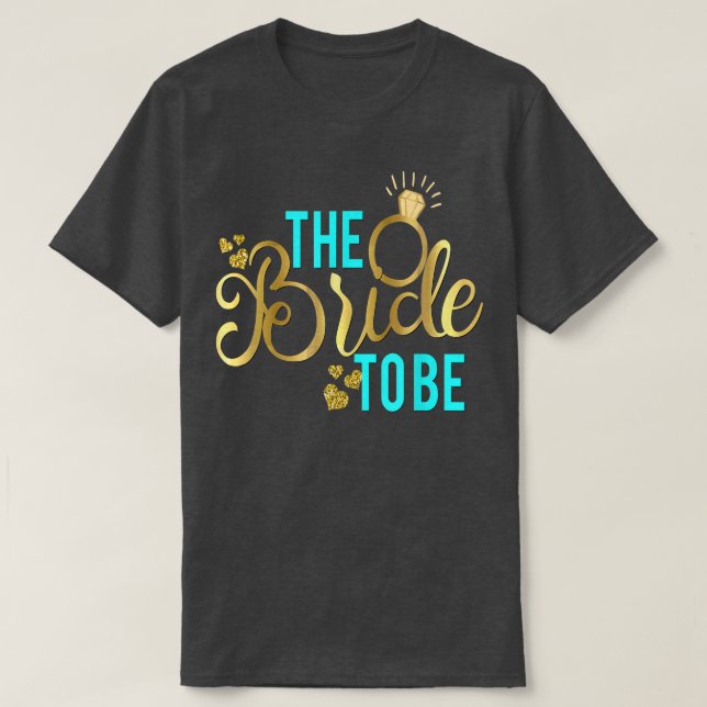 T-shirt Mariée à être jumelée Mariage mariée bachelorette (Design devant)