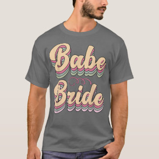 T-shirt Mariée Bébé Tendance Rétro Mariée Squad Tribu Mari