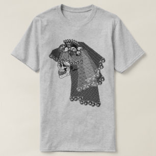 T-shirt mariée crâne
