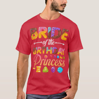 T-shirt Mariée de la Princesse d'Anniversaire Donut Fille 