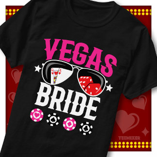 T-shirt Mariée de Las Vegas Casino Bachelorette Party Amus