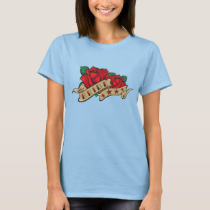 T-shirt Mariée de tatouage rose