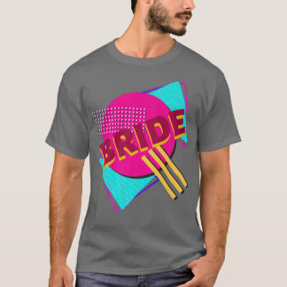 T-shirt Mariée d'enterrement de vie de jeune fille Rétro 9