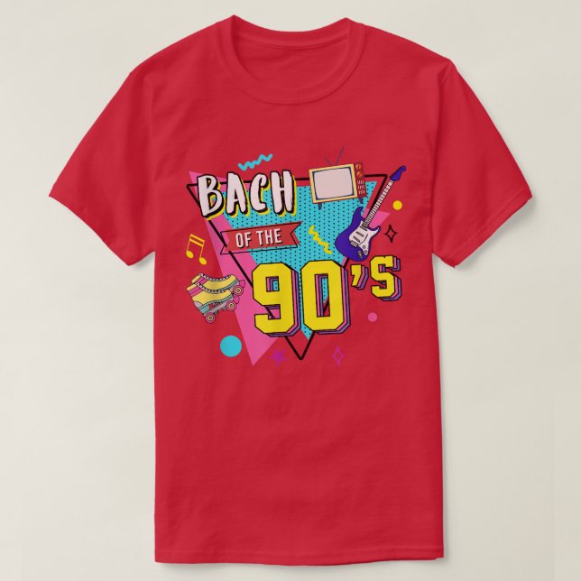 T-shirt Mariée des années 90 Demoiselles d'honneur Enterre (Design devant)