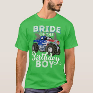 T-shirt Mariée du garçon d'anniversaire camion assorti Ann