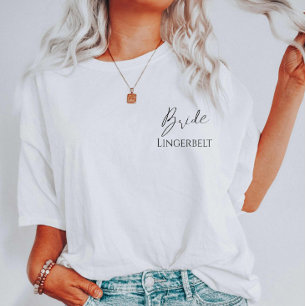 T-shirt Mariée Élégante À Être Ou Enterrement De Vie De Je