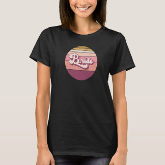 T-shirt Mariée Enterrement de vie de jeune fille Retro Vin