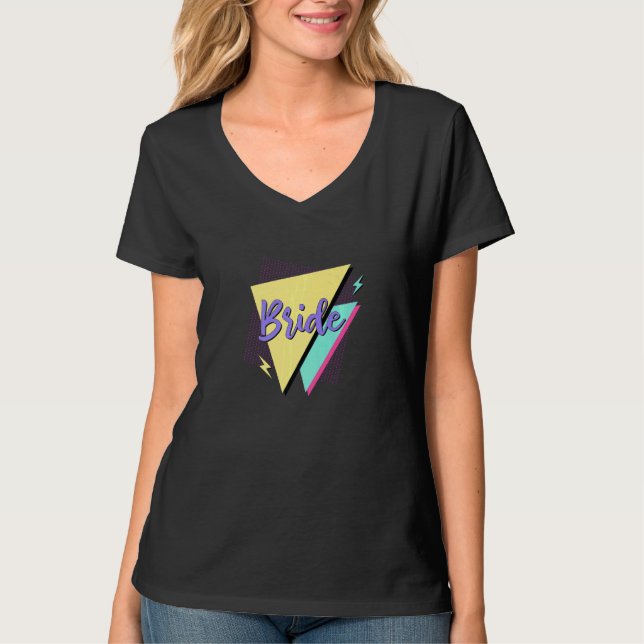 T-shirt Mariée & Équipe de Mariée Rétro 90u2019s Enterreme (Devant)