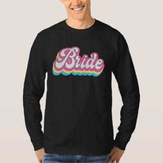 T-shirt Mariée fête de Bachelorette Rétro Mariage