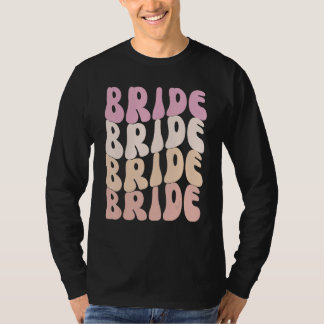 T-shirt Mariée, je fais partie de l'équipage Retro Enterre