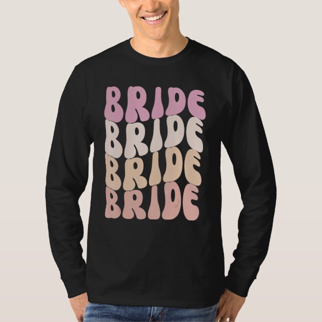 T-shirt Mariée, je fais partie de l'équipage Retro Enterre (Devant)