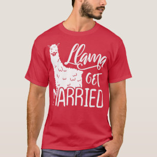 T-shirt Mariée Lama Drôle Enterrement de Vie de Jeune Fill