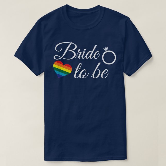 T-shirt Mariée lesbienne  Mariage LGBT Future mariée  (Design devant)