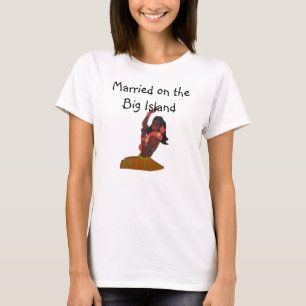 T-shirt Mariée Mariage hawaïen Big Island Hawaii