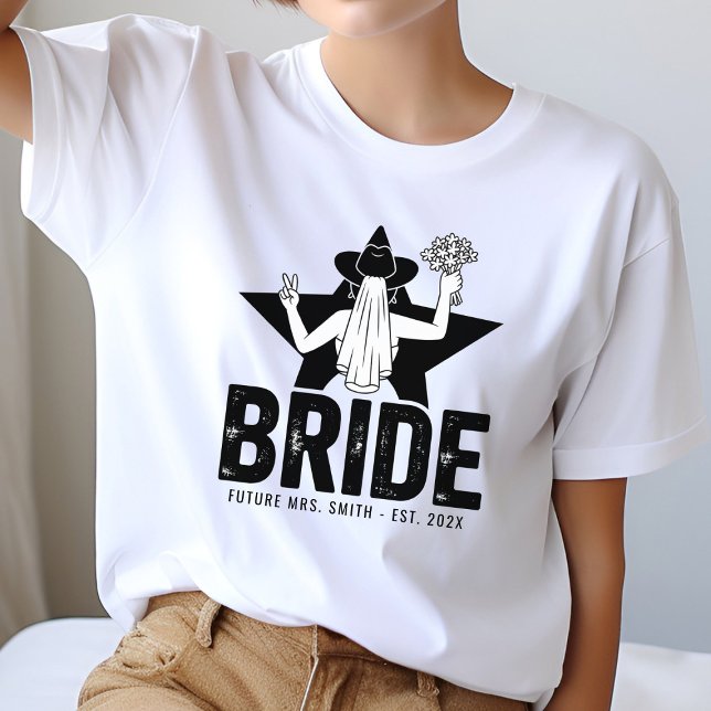 T-shirt Mariée Minimaliste Florale  (Créateur téléchargé)
