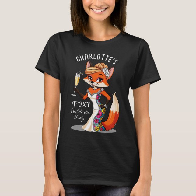 T-shirt Mariée Renard à Venir | Fête de Fiançailles de Ren (Devant)