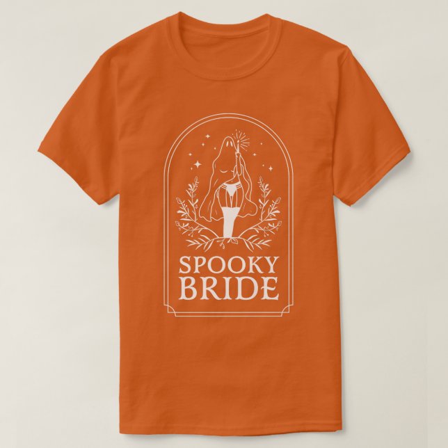 T-shirt Mariée Spooky Mariage Goth Fête de Bachelorette Ha (Design devant)