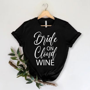 T-shirt Mariée sur Cloud Wine   Enterrement de vie de jeun