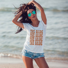 T-shirt Mariée Terracotta Customisée mariée