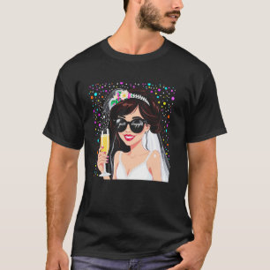 T-shirt Mariée tout juste fiancée Party Enterrement de vie