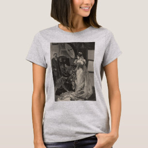 T-shirt Mariée Vintage, Portrait de Mariée avec Photograph