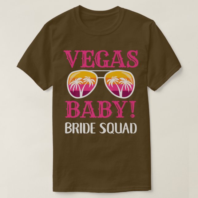 T-shirt Mariées de mariage de Las Vegas Bébés Épouse Squa (Design devant)
