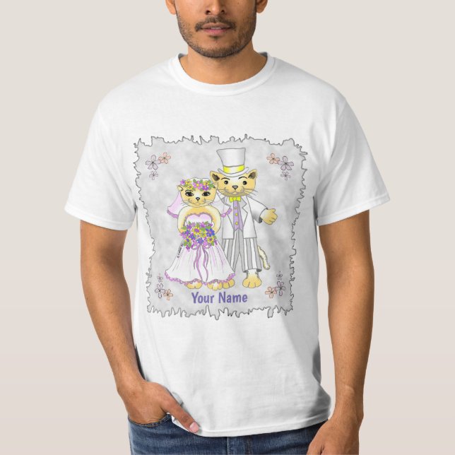 T-Shirt Mariés Chat (Devant)