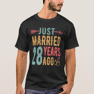 T-shirt Mariés depuis 28 ans - 28e anniversaire de mariage