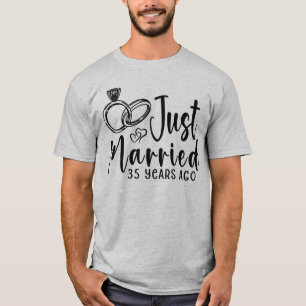 T-shirt Mariés depuis 35 ans 35e anniversaire de mariage