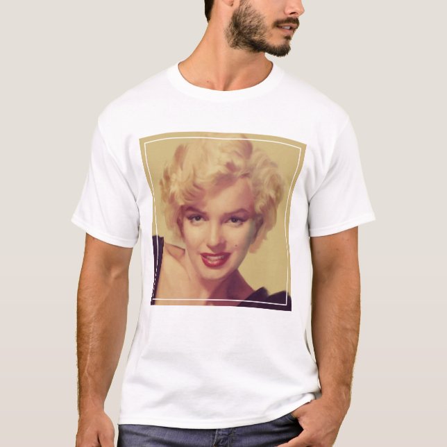 T-shirt Marilyn dans le noir (Devant)