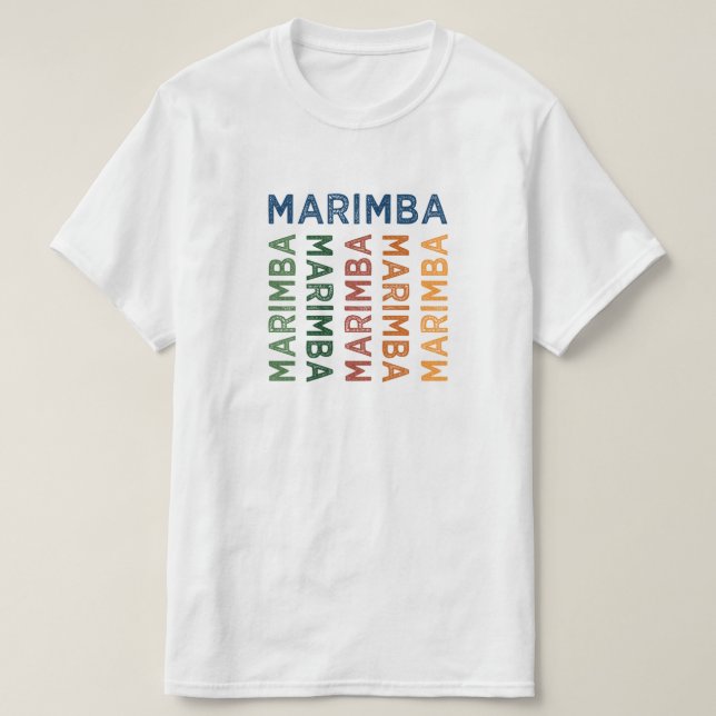 T-shirt Marimba coloré (Design devant)