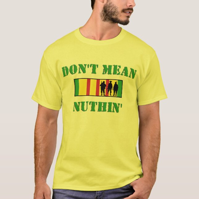 T-shirt marin de vétéran du Vietnam de grognement (Devant)