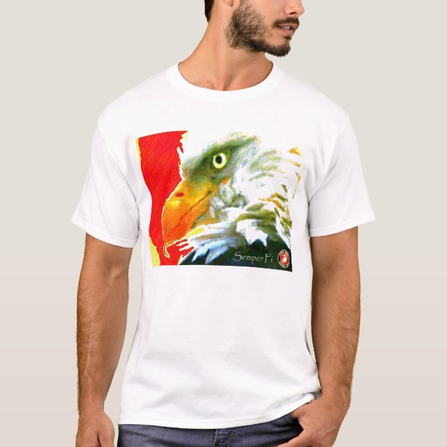 T-SHIRT MARIN SEMPER FI DES ETATS-UNIS (Devant)