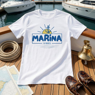 T-shirt Marina Vibes Tee à l'ancre nautique