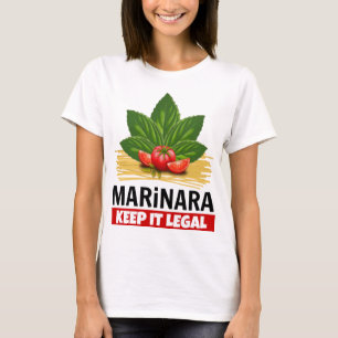T-shirt Marinara Garder Légal Basique Tomates Spaghetti