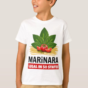 T-shirt Marinara juridique dans des 50 spaghetti de tomate