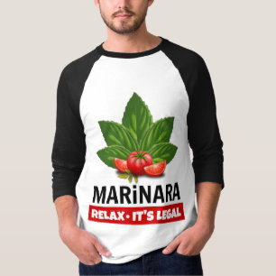 T-shirt Marinara Relax C'est légal Basil Tomate Humour ali