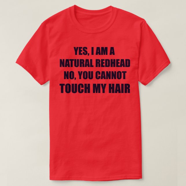 T-shirt Marine à tête rouge naturelle (Design devant)