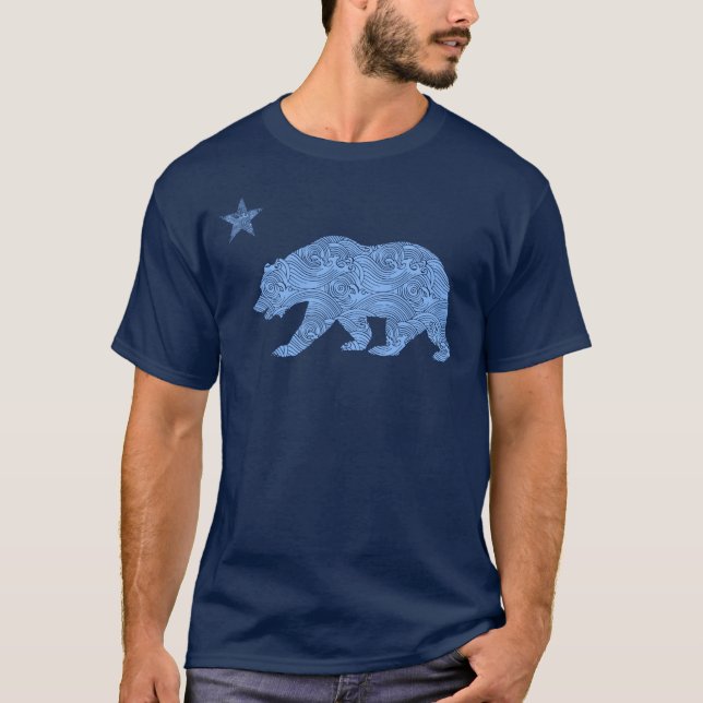 T - Shirt-Marine Bär der Männer T-Shirt (Vorderseite)