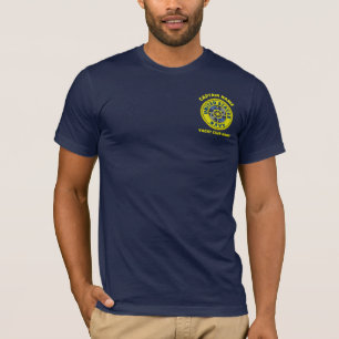 T-shirt marine bleu Ancre capitaine nautique naviguer été