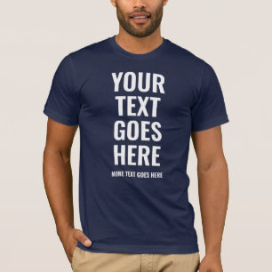 T-shirt Marine Bleu Meilleur Modèle Moderne Mens Grande Po