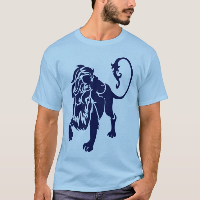 T-shirt MARINE de lion (Devant)